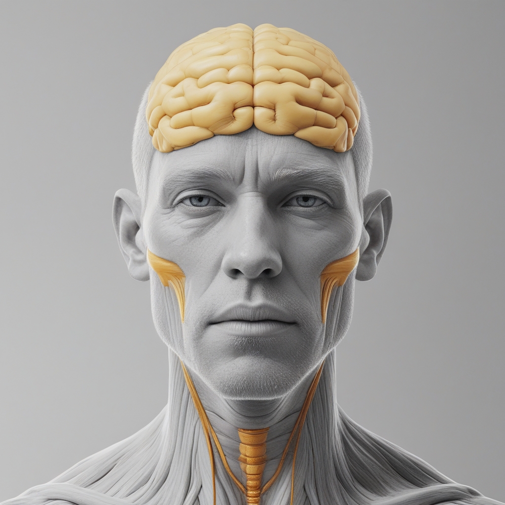 Diagram sederhana otot mata manusia yang ditampilkan dari sudut pandang anatomi, dengan warna biru tenang dan garis-garis halus menunjukkan arah gerakan, pada latar belakang putih bersih